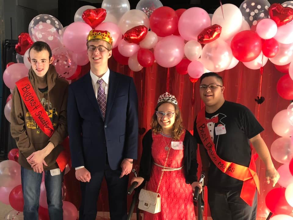 Friends at the Valentine's Dance