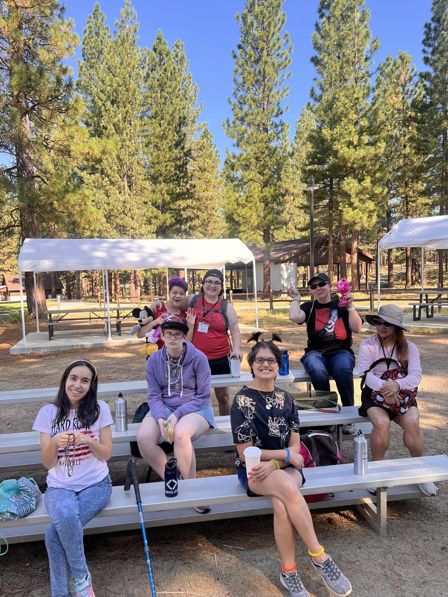 Camp Lotsafun 2024 campers gathered outdoors
